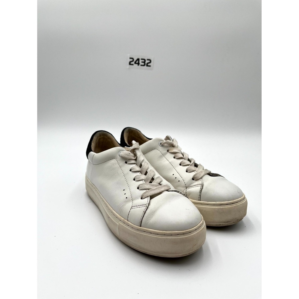 Kurt Geiger London Laney Womens 37 Shoes White Leather Casual Lace Up Sneakers